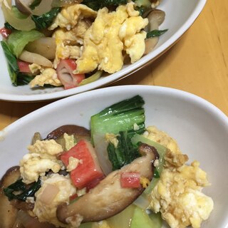 青梗菜とシメジの炒め物